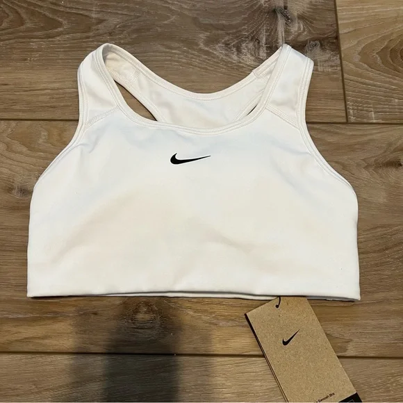 Nike Swoosh Bra. White Size XSmall. New with Tags. - Picture 6 of 14